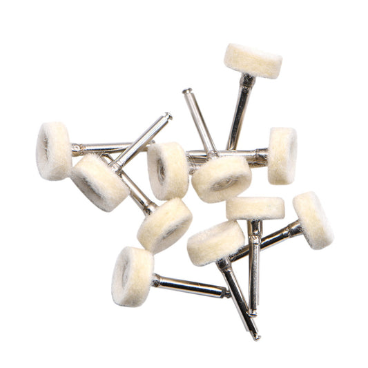 10Pcs Dental Polishing Wheel Wool Cotton Prophy Brushes