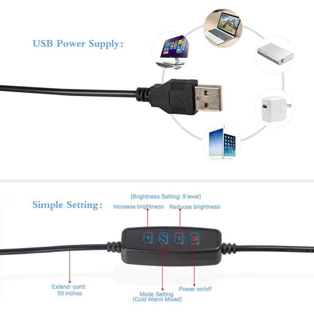 LED Ring Flash With Phone Holder