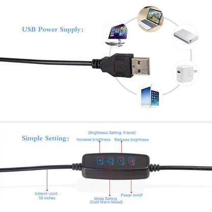 LED Ring Flash With Phone Holder