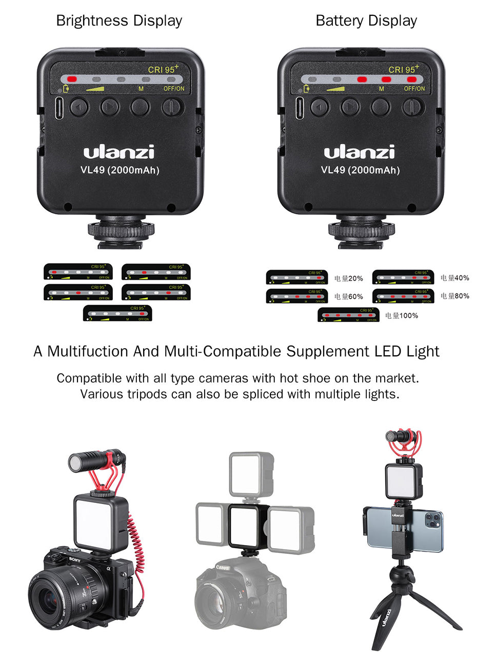 49 LED Flash for DSLR Cameras And Smartphones