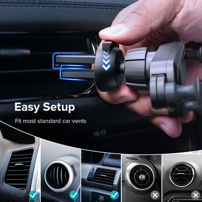 INIU Gravity Car Holder For Phone in Car Air Vent Clip Mount No Magnetic Mobile Phone Holder GPS Stand