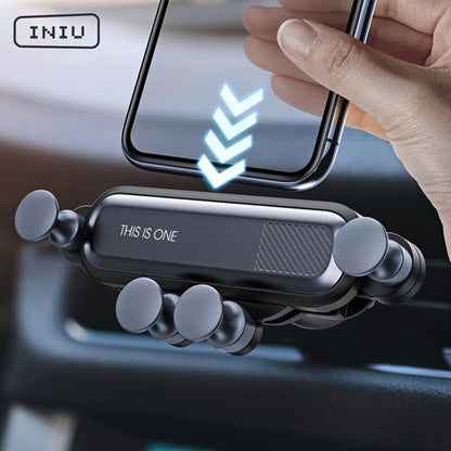 INIU Gravity Car Holder For Phone in Car Air Vent Clip Mount No Magnetic Mobile Phone Holder GPS Stand