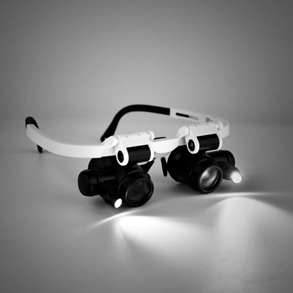 Magnifying Loupes With Attached Led Lights