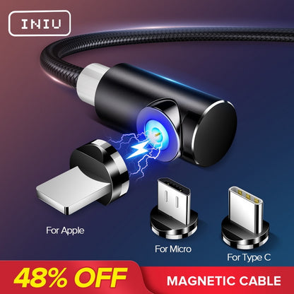 INIU 2m Magnetic Fast Charging  Cable For All Smartphones