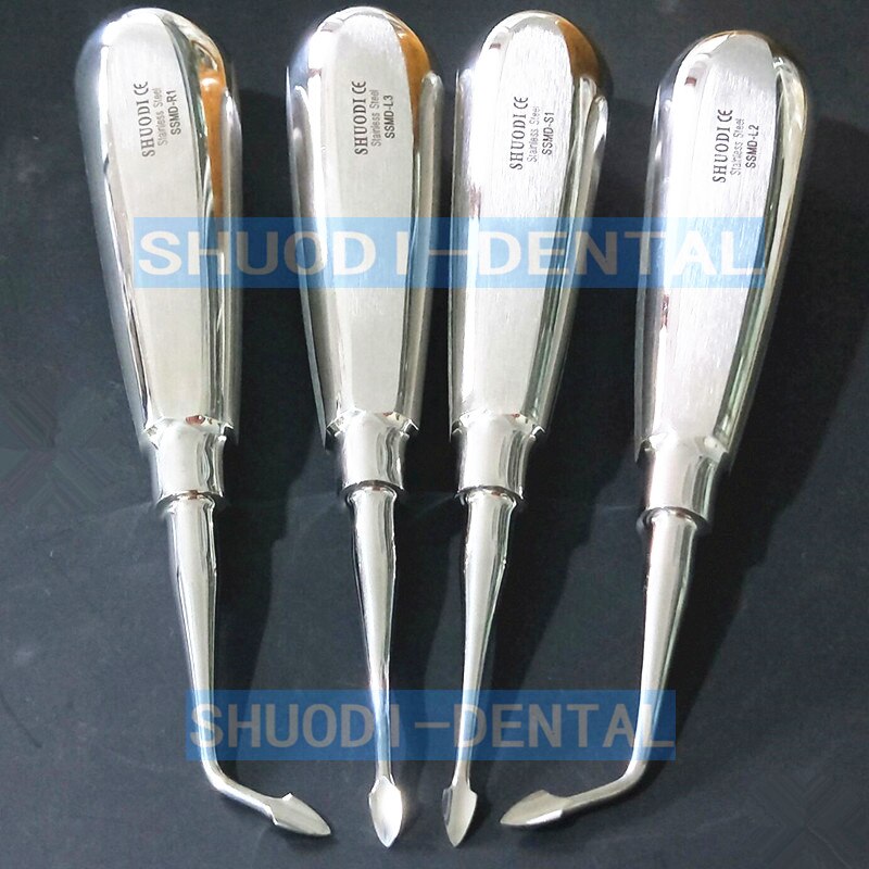 Elevators /Extraction Kit - 4 pcs/set Dental Extraction Minimally Invasive German Stainless Steel Dental