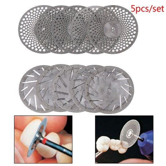 5pcs Double Sided Diamond Discs & Mandrel (IPR/ Ceramic)