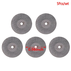 5pcs Double Sided Diamond Discs & Mandrel (IPR/ Ceramic)