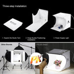 Professional Photo Studio Folding Box With Fixed Studio Lights