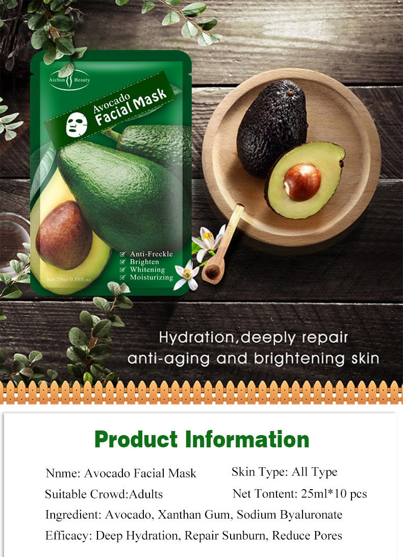 Avocado Extract Face Masks