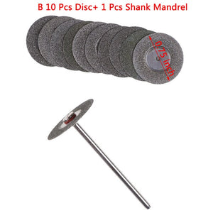 5pcs Double Sided Diamond Discs & Mandrel (IPR/ Ceramic)