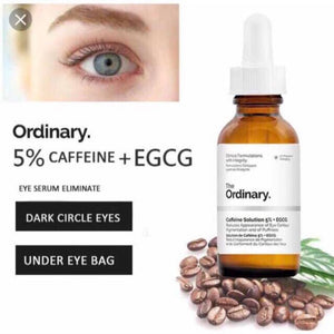 Caffeine Solution 5% + EGCG Eye Serum Removes Dark Spots, Freckles, Eye bags