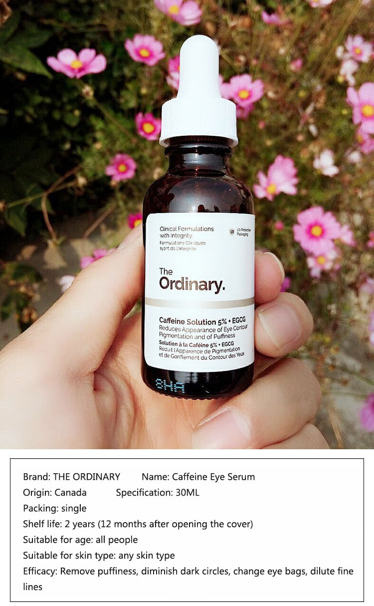 Caffeine Solution 5% + EGCG Eye Serum Removes Dark Spots, Freckles, Eye bags