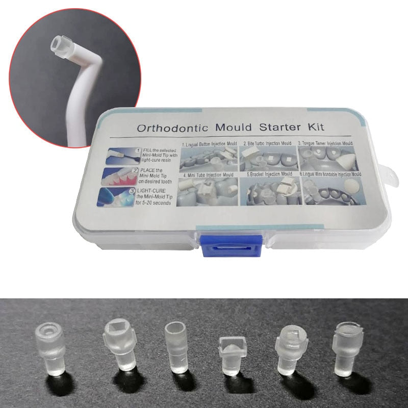 Lingual Button/Bite Turbo/Tongue Tamer/Mini Tube/Brackets/Lingual Wire Mold Kit. Orthodontic