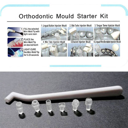 Lingual Button/Bite Turbo/Tongue Tamer/Mini Tube/Brackets/Lingual Wire Mold Kit. Orthodontic