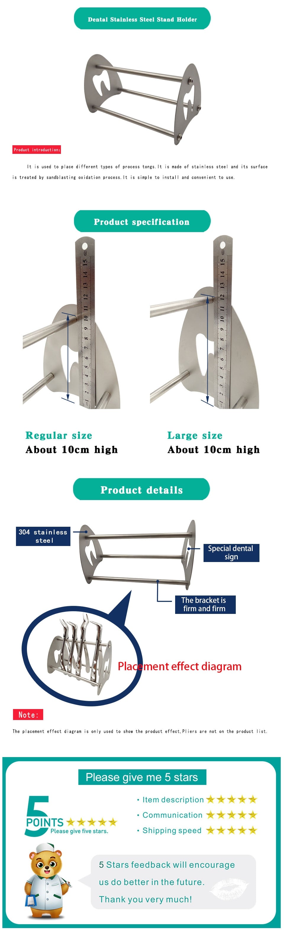 Orthodontic Instruments Placement Rack