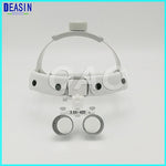 High quality Dental Surgical Binocular X3.5 Leather Headband Loupe and LED Headlight