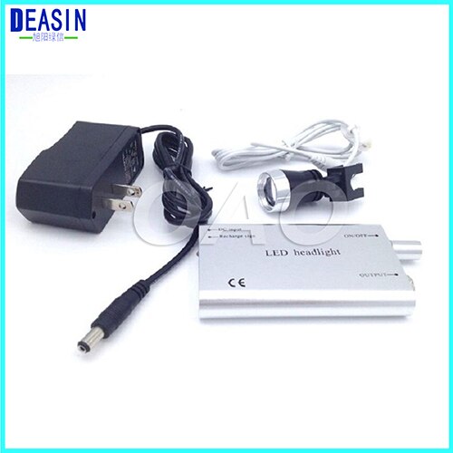 High quality Dental Surgical Binocular X3.5 Leather Headband Loupe and LED Headlight