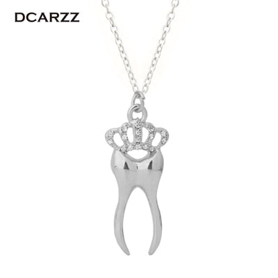 Tooth Crown Necklace